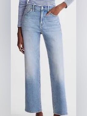 Madewell perfect vintage wide leg crop jeans